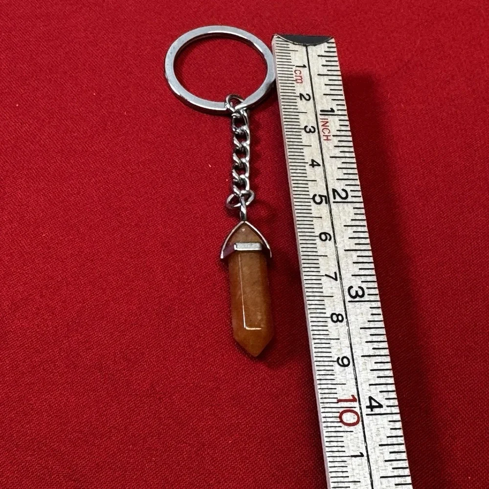 Orange Aventurine Crystal‎ Key Ring